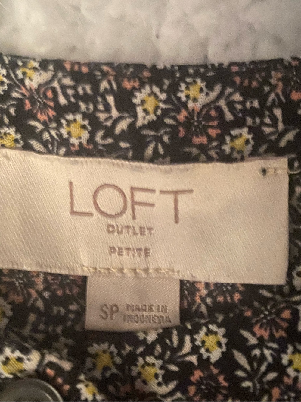 Loft Button Front Blouse - Picture 3 of 3